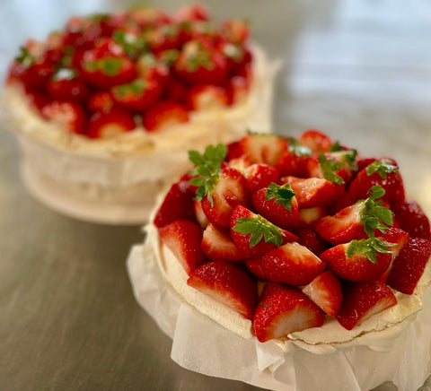 Pavlova aux fraises