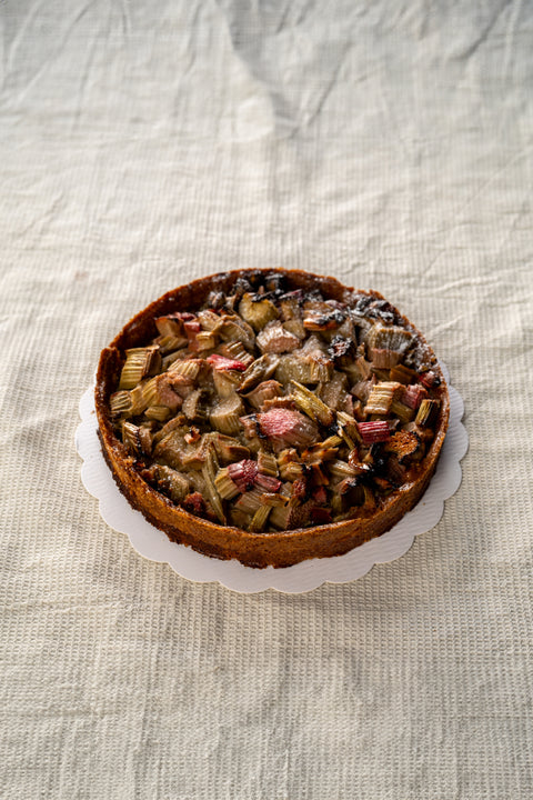 Croûte à la rhubarbe