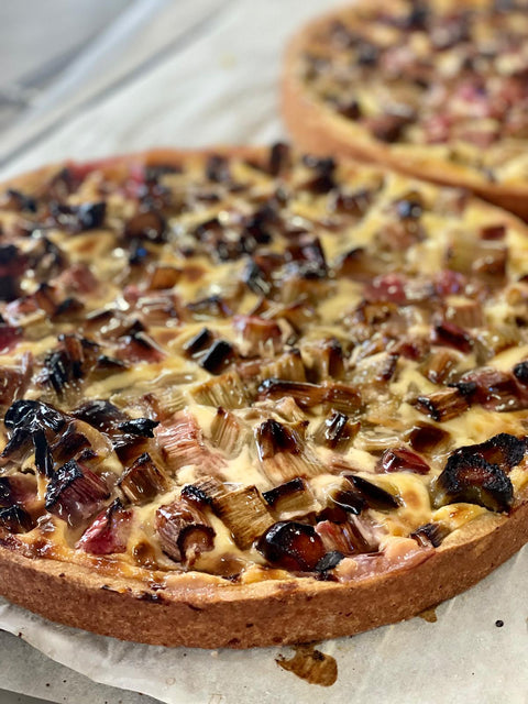Croûte à la rhubarbe