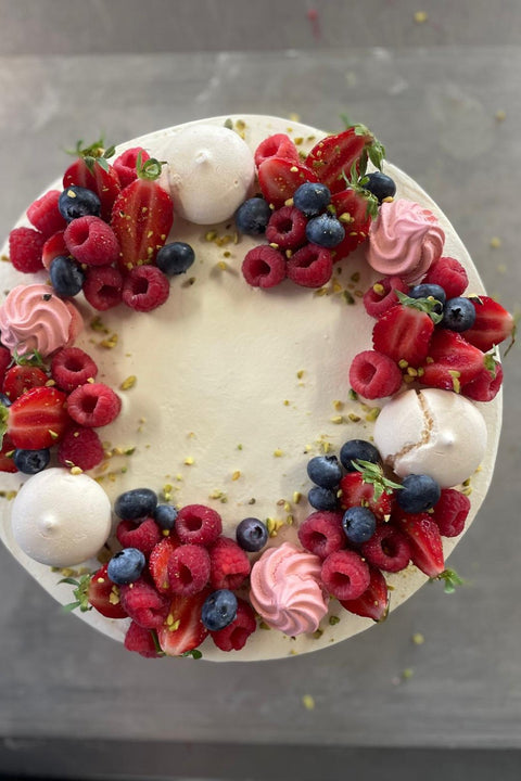 Gateau genoise aux fruits