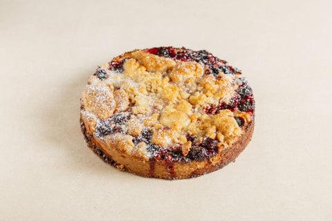 Croûte aux cerises et son crumble
