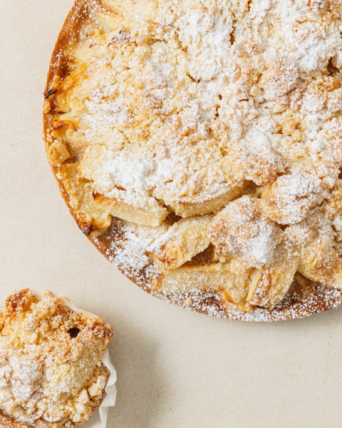 Croûte aux pommes caramel beurre salé et son crumble