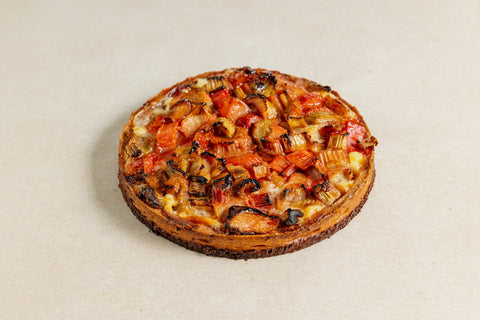 Croûte à la rhubarbe