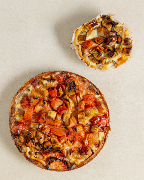 Croûte à la rhubarbe