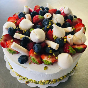 Gâteau génoise aux fruits