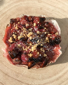 Croûte à la rhubarbe